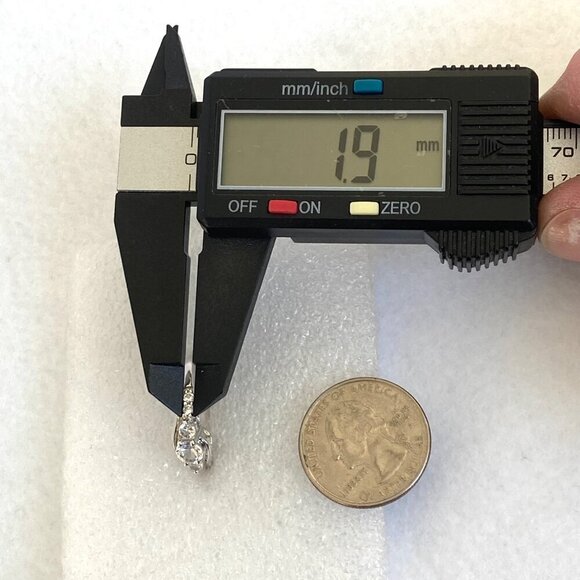 Sterling Silver 925 Round White Sapphire Multi Gemstone Engagement Ring Sz 7.25 - Picture 15 of 16